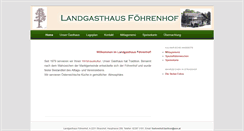 Desktop Screenshot of foehrenhof.at