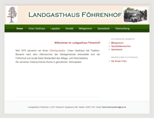 Tablet Screenshot of foehrenhof.at